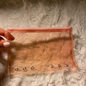 🤍Pink Translucent pencil case